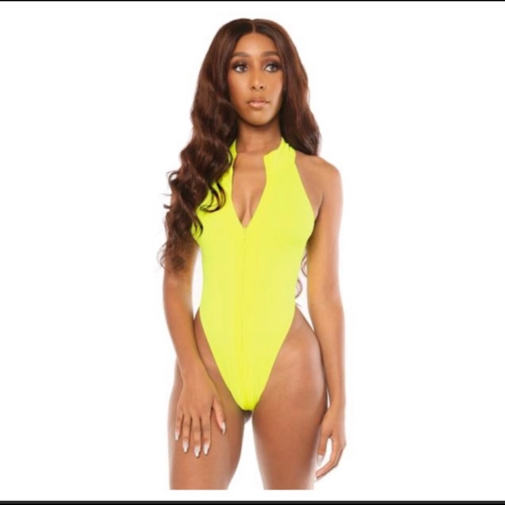 Neon Yellow Monokini